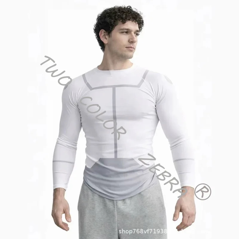 Compression Long Pant - A;3\v,7'd/A เสื้อคอสเพลย์ลายพิมพ์สีขาว-เทาและสีแดงแบบยาวและสั้น รุ่น A Certain Magical
