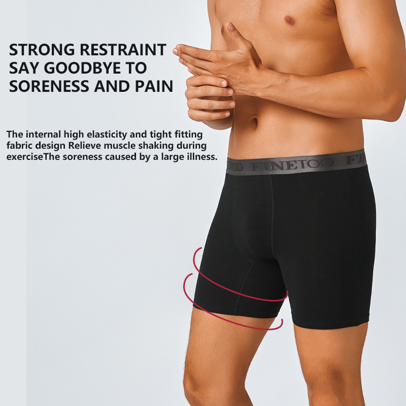 กางเกงบ็อกเซอร์ขายาวผ้าฝ้ายสำห - Boxer Brief Pack Cotton บทวิจารณ์และราคา