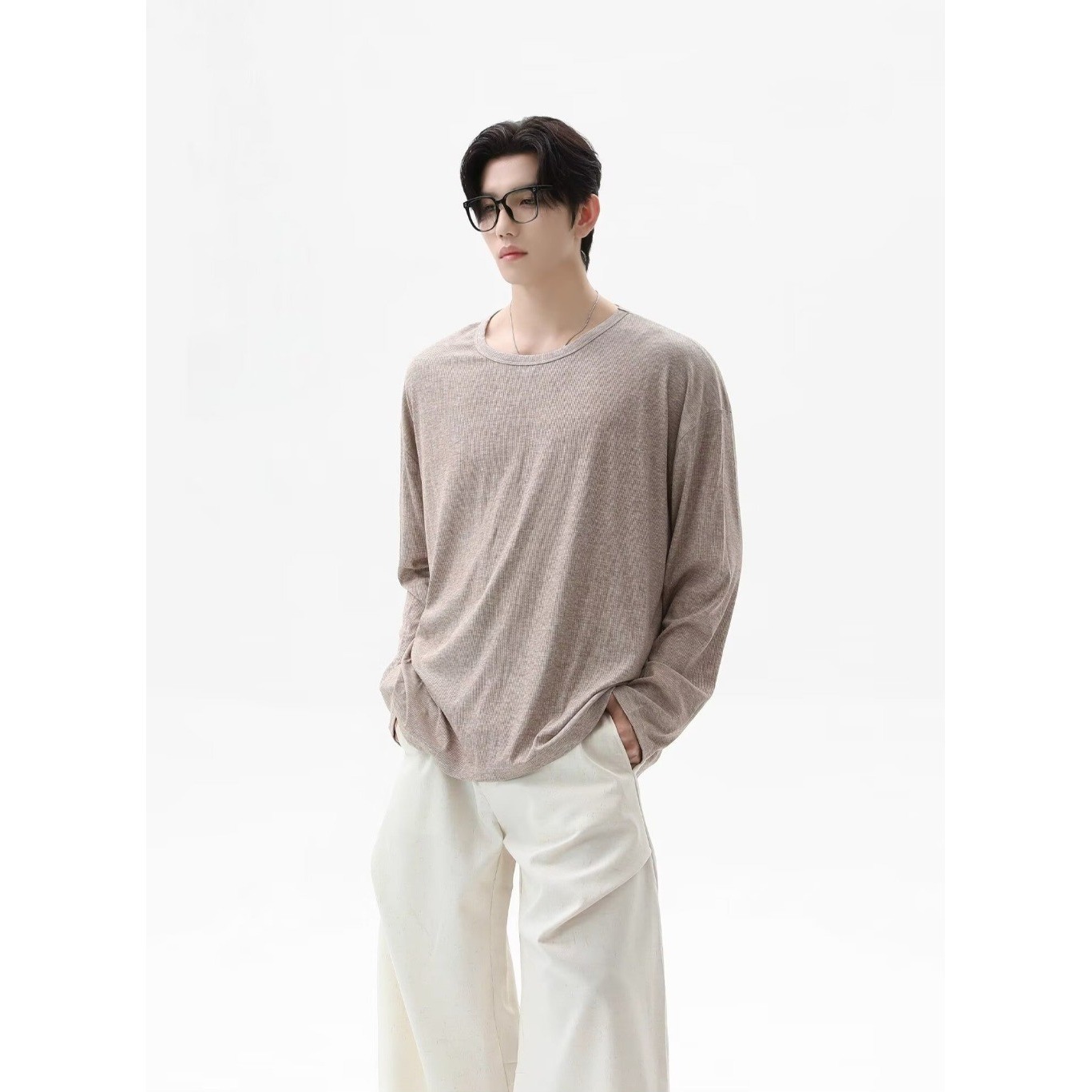 เสื้อยืดแขนยาวเนื้อผ้าใหม่ ฤดู - Undershirt Crew Neck บทวิจารณ์และราคา