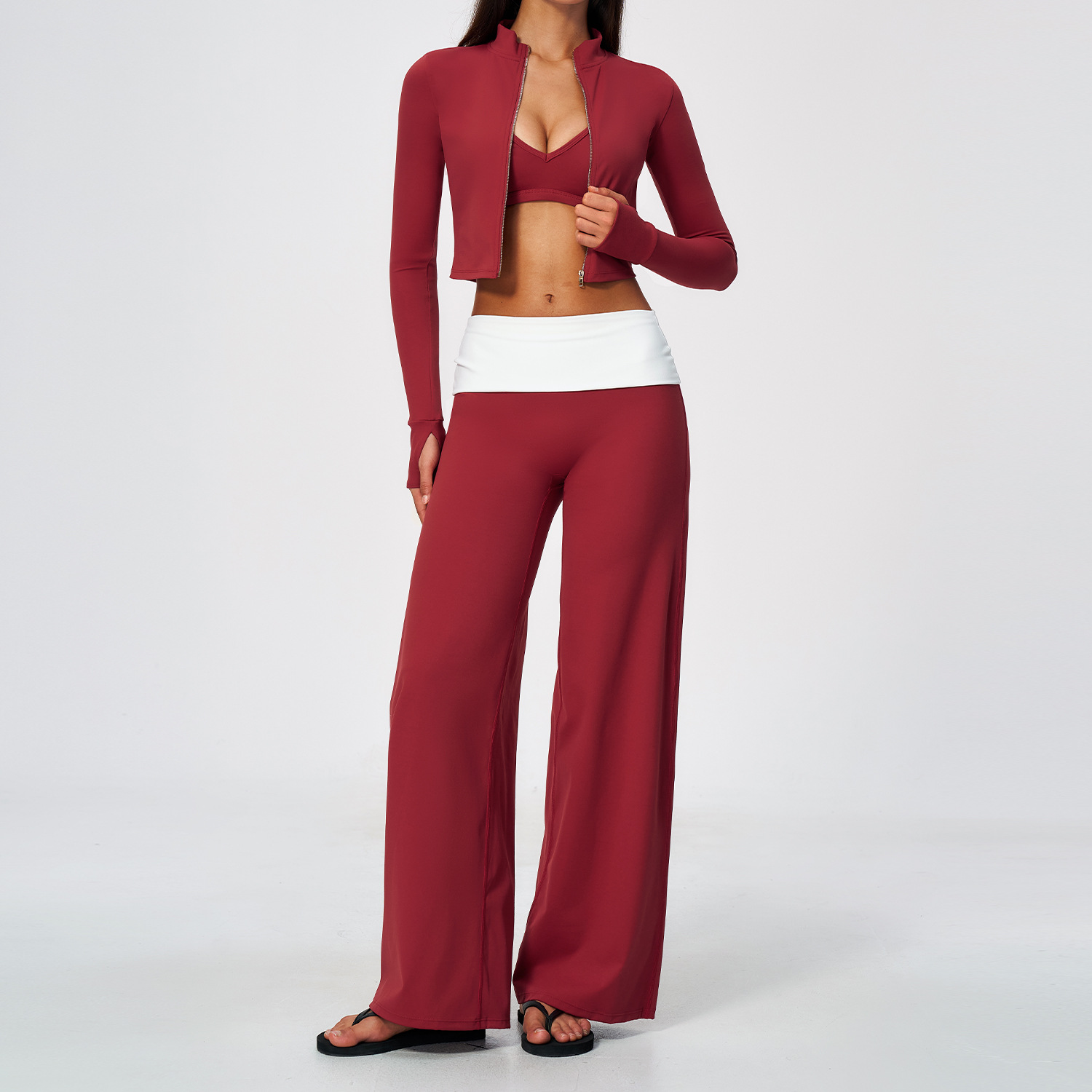 ชุดโยคะ 3 ชิ้นสำหรับผู้หญิง เส - Compression Long Pant บทวิจารณ์และราคา