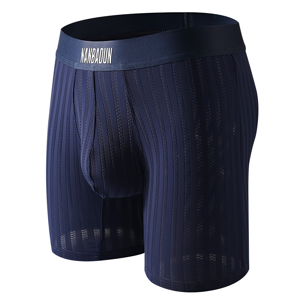 กางเกงบ็อกเซอร์ชายขายาวผ้าไอซ์ - Long Leg Trunk Men บทวิจารณ์และราคา